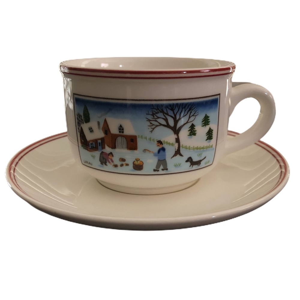 Villeroy & Boch Naif Christmas Mug & Saucer